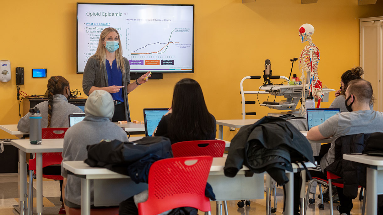 The athletic training program offers a low student to faculty ratio