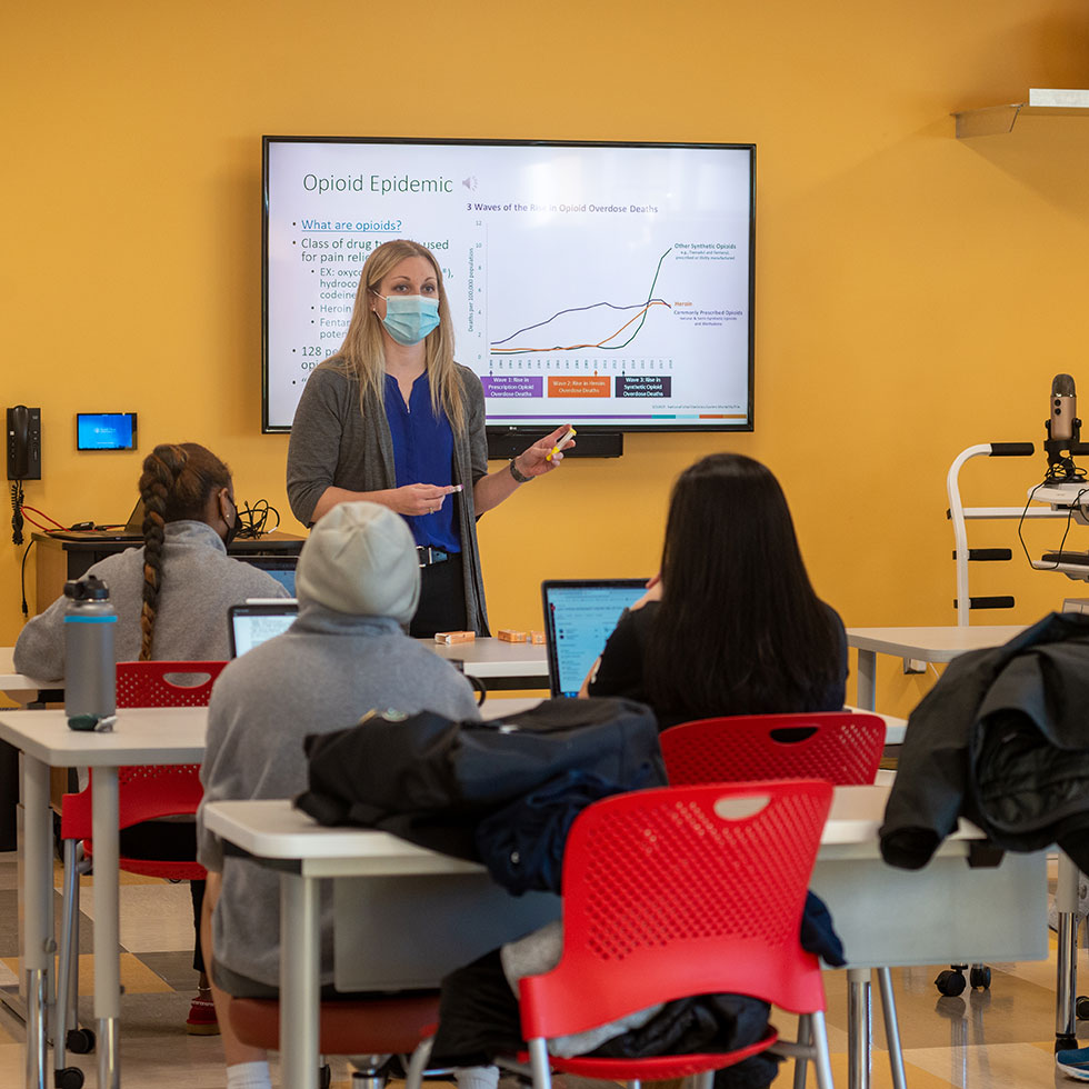 The athletic training program offers a low student to faculty ratio