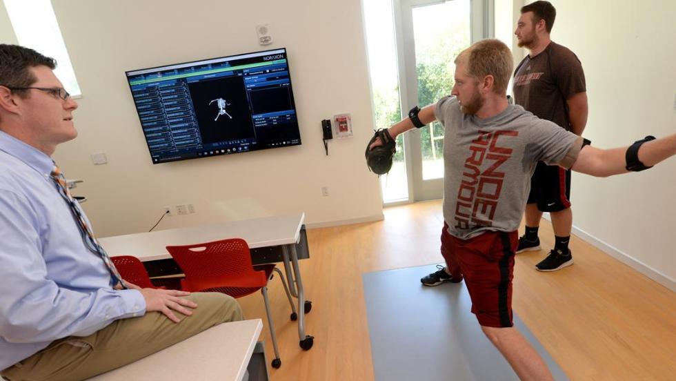 Person using technology to improve movement