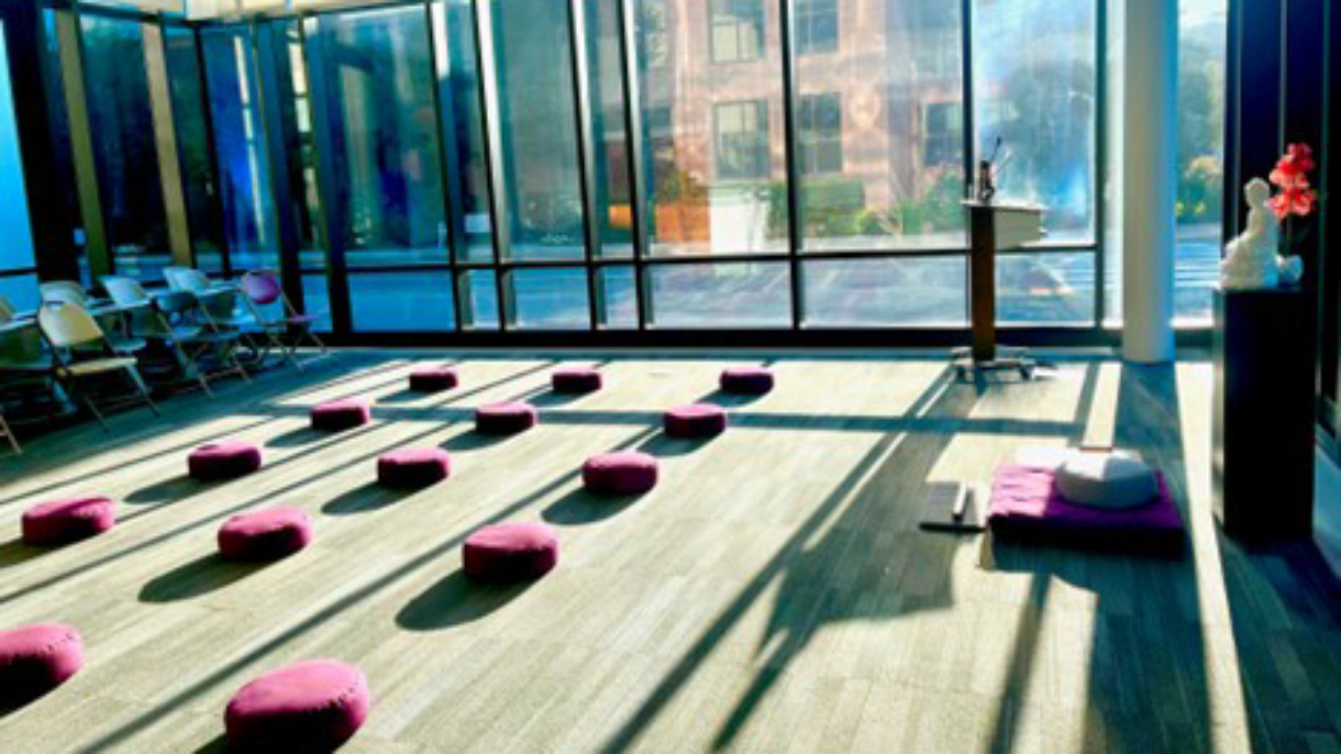 Meditation space at Lindas