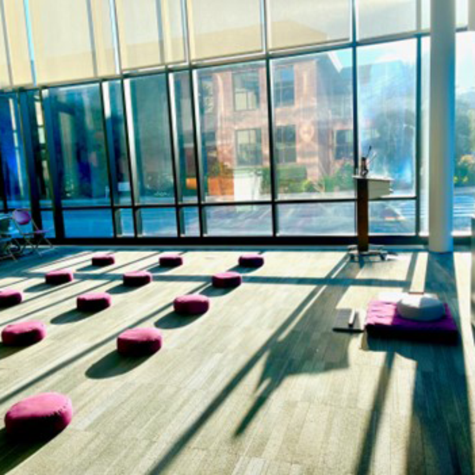 Meditation space at Lindas