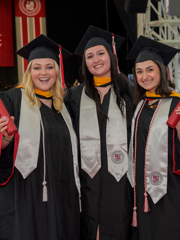 Graduates at Commencement