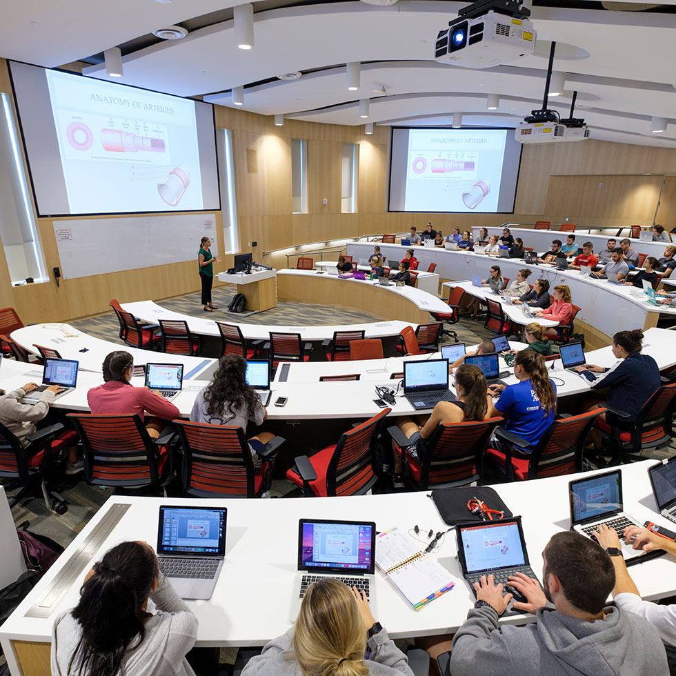 class in the Center for health care education