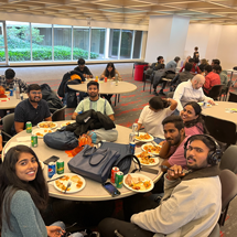 Students eating