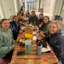 Students eating