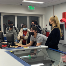 Students in the IDEA lab