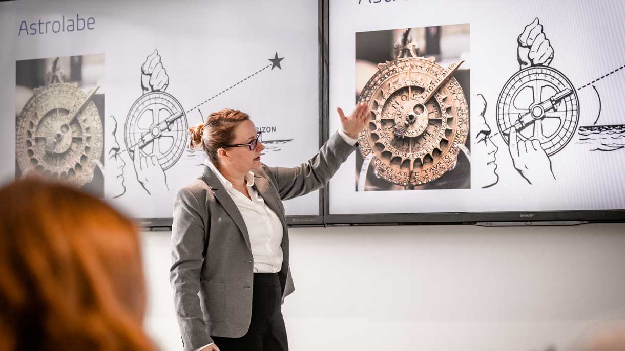Professor teaching