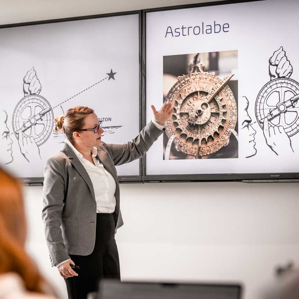 Professor teaching