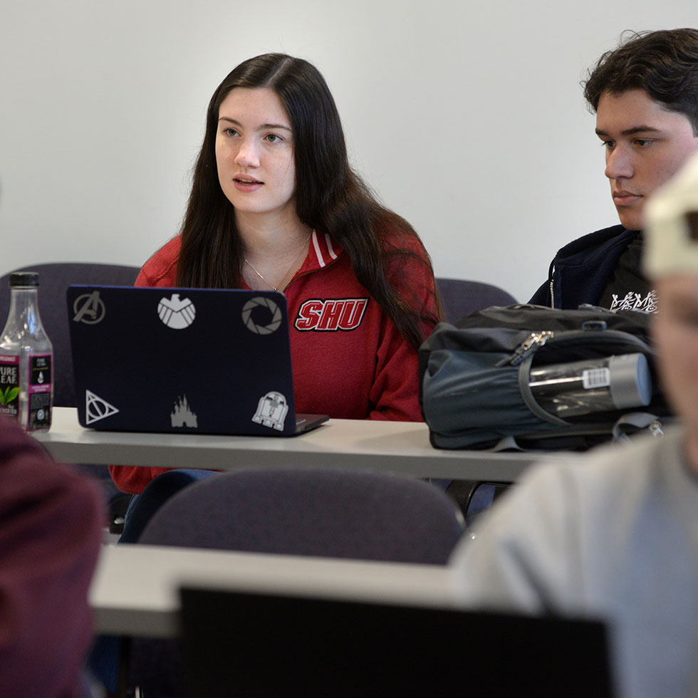 sacred heart students in class