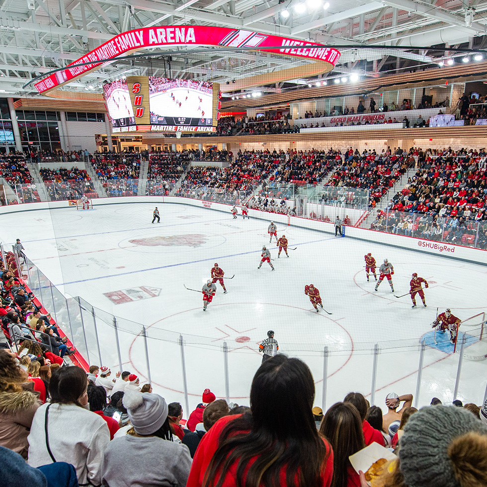Martire Family Arena during an ice hockey game