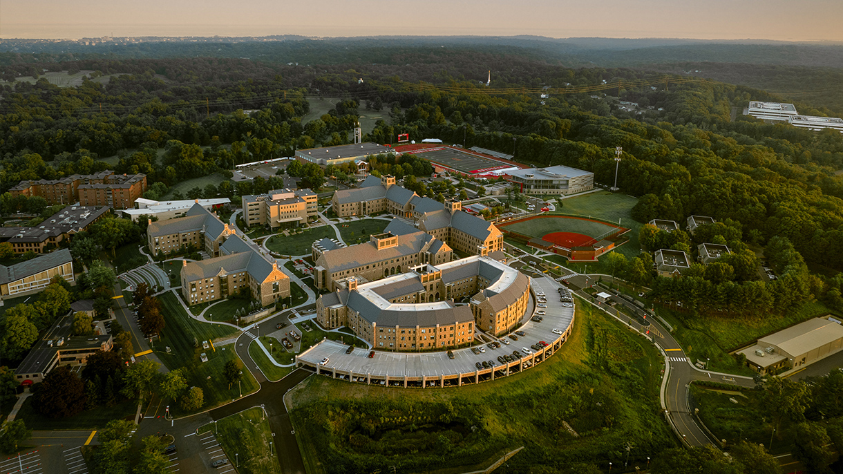 Aerial view of SHU's Park Avenue Campus