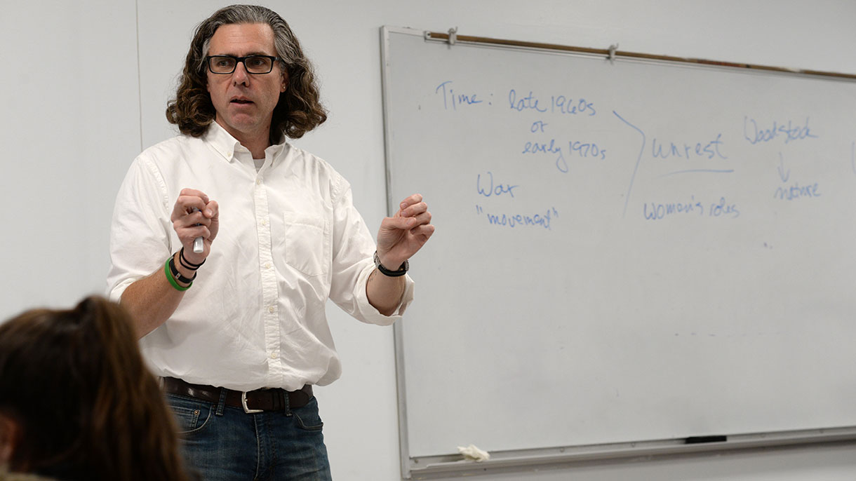 professor speaking to a class