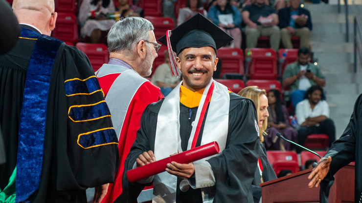 Student at Commencement