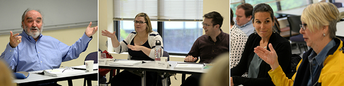 People conducting a seminar