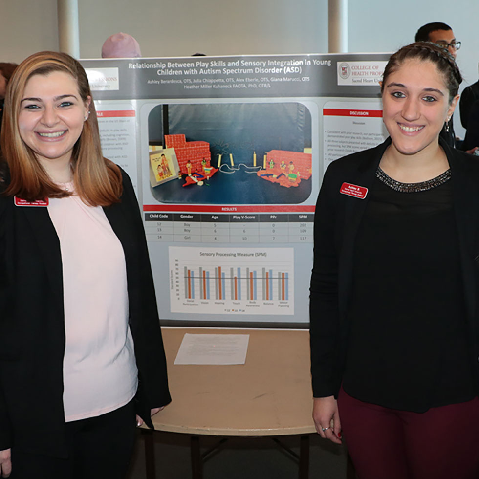 Sacred Heart University's Occupational Therapy Graduate Program Capstone Poster Presentation