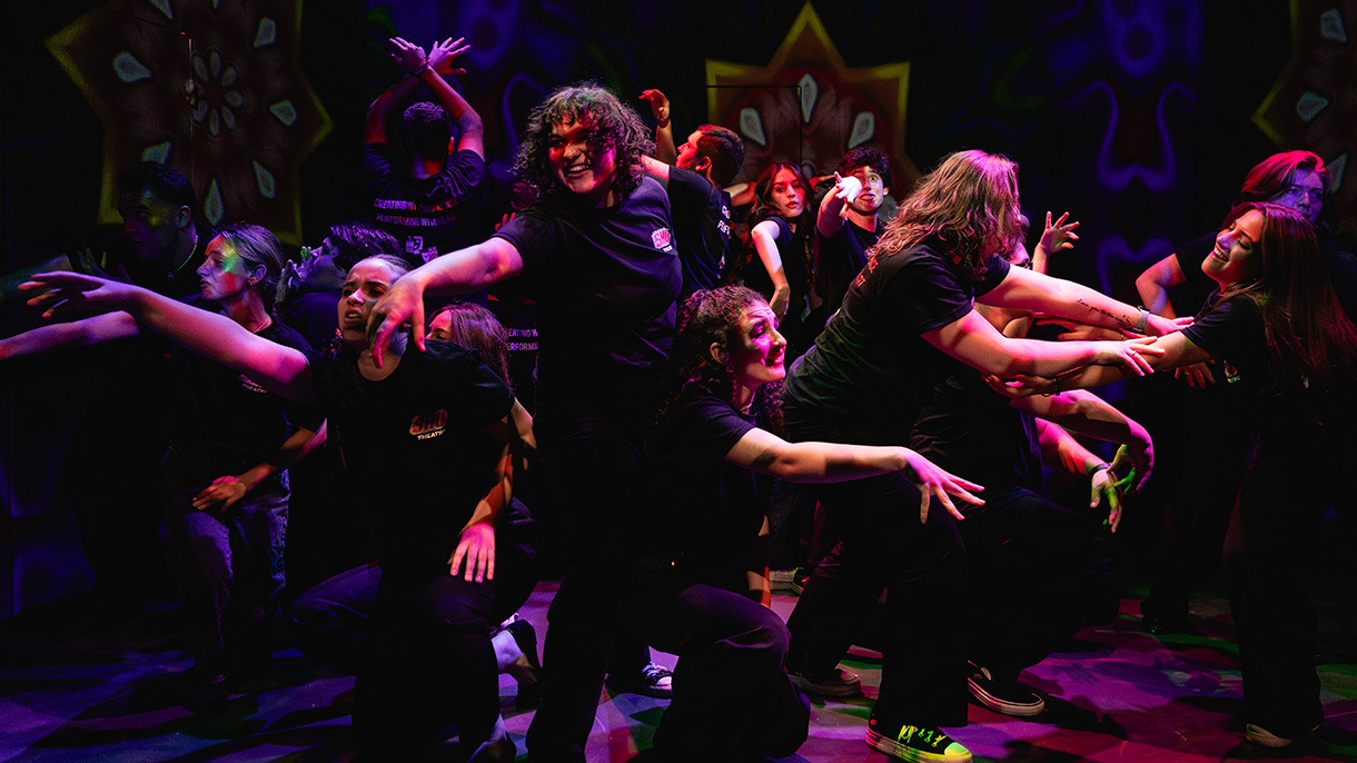 theatre students performing