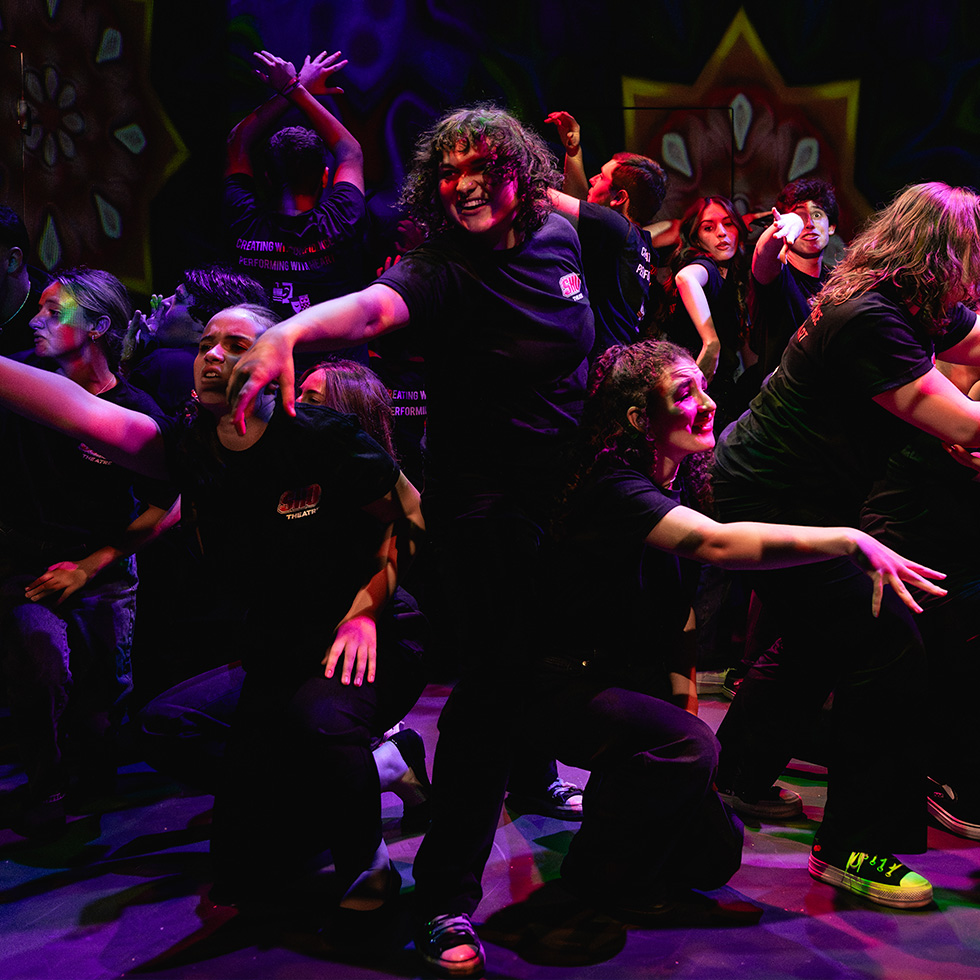theatre students performing