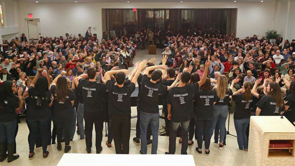 SHU choral students