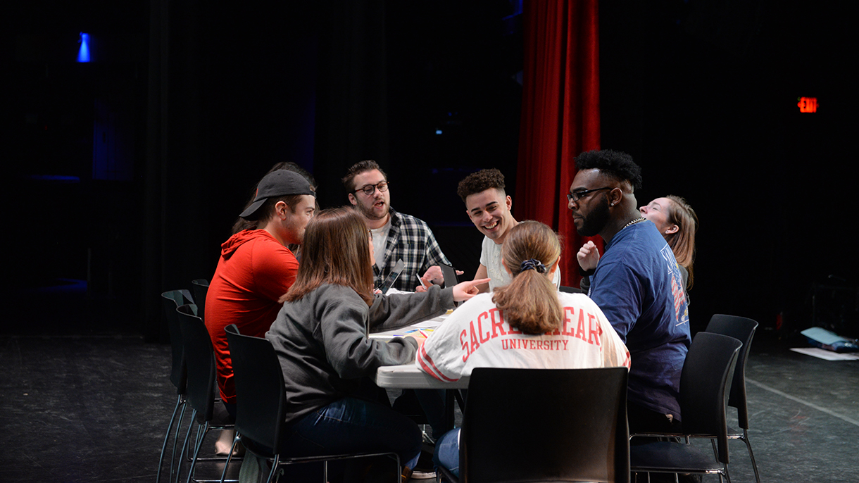 SHU theatre students