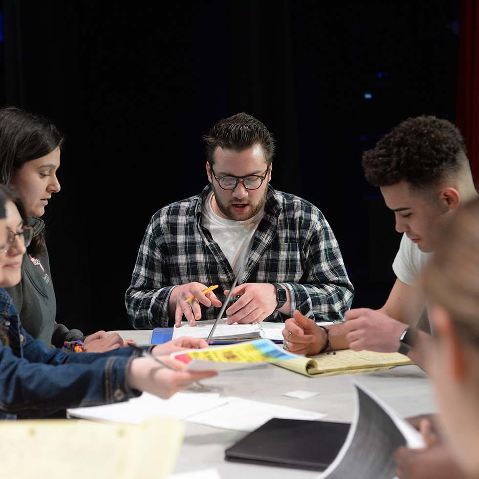 theatre students at SHU