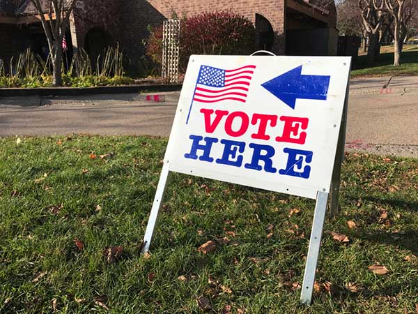 Vote sign