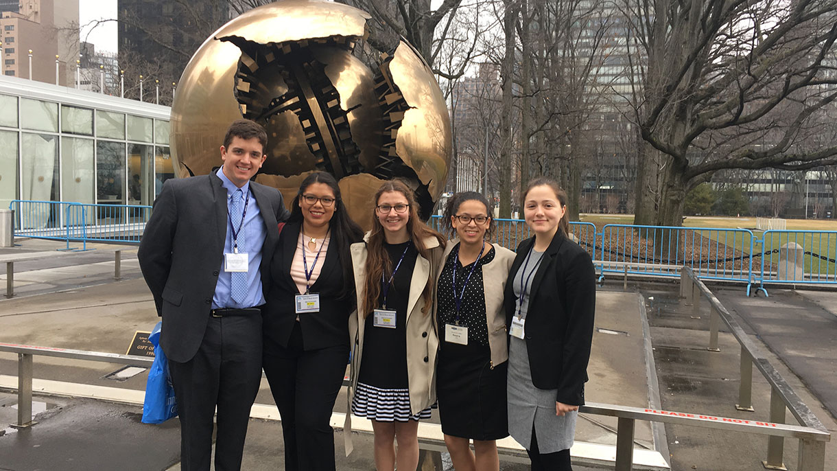 Global Studies students at the National Model United Nations Conference