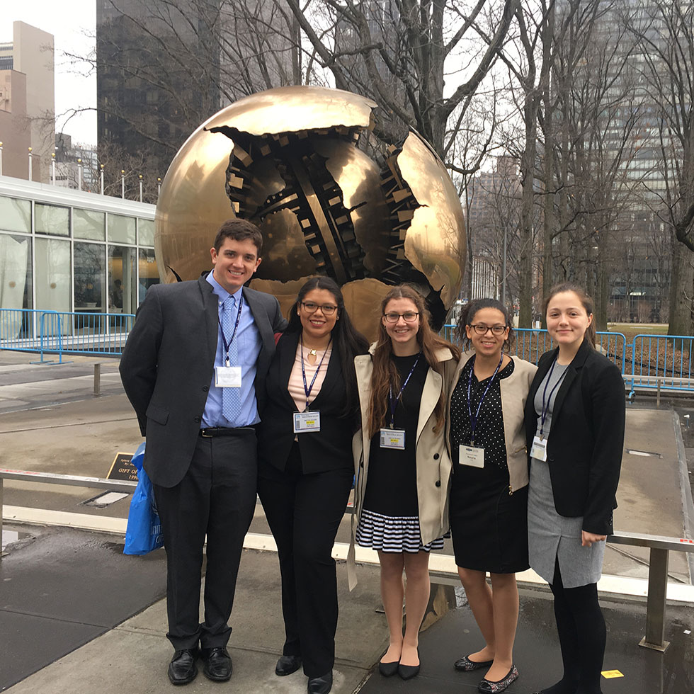 Global Studies students at the National Model United Nations Conference