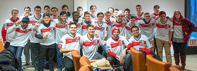 Students gathered for a photograph