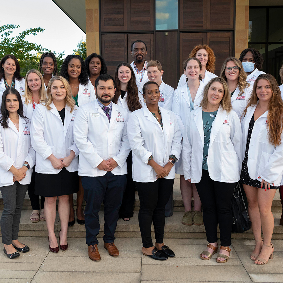 group photo of graduate nursing students