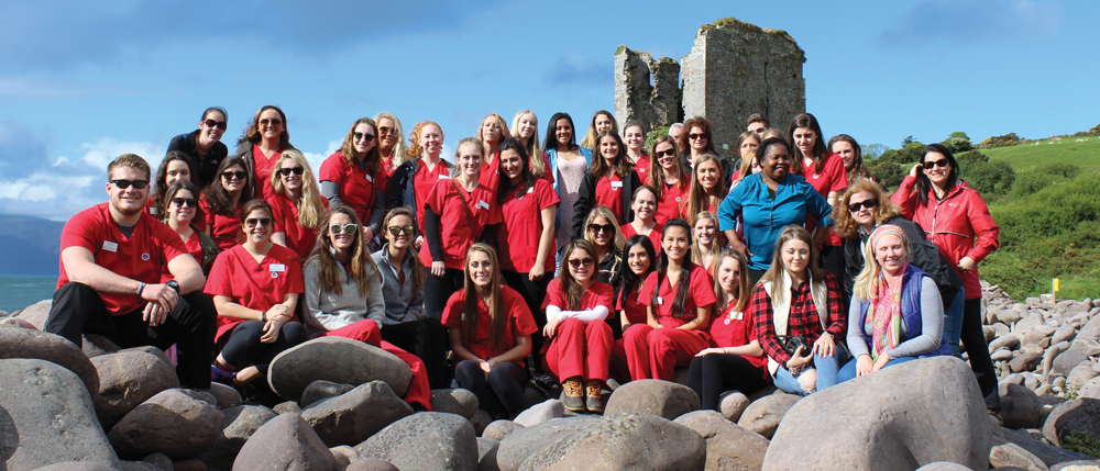 Nurses at Minard Castle