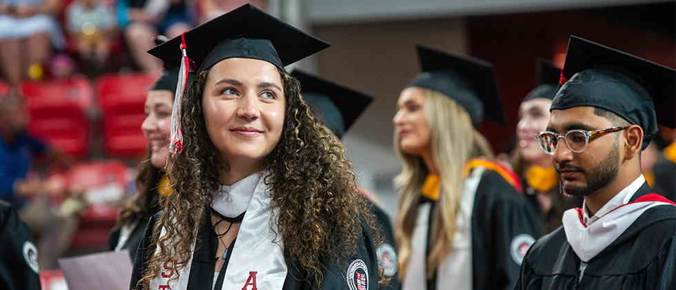 Graduates at Commencement