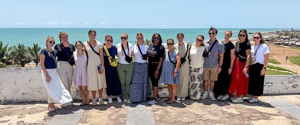 Nursing students exploring in Ghana