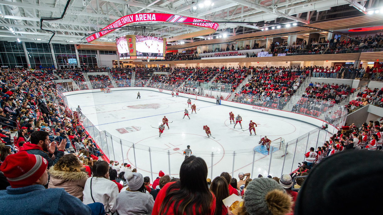 Hockey game in the Martire Family Arena