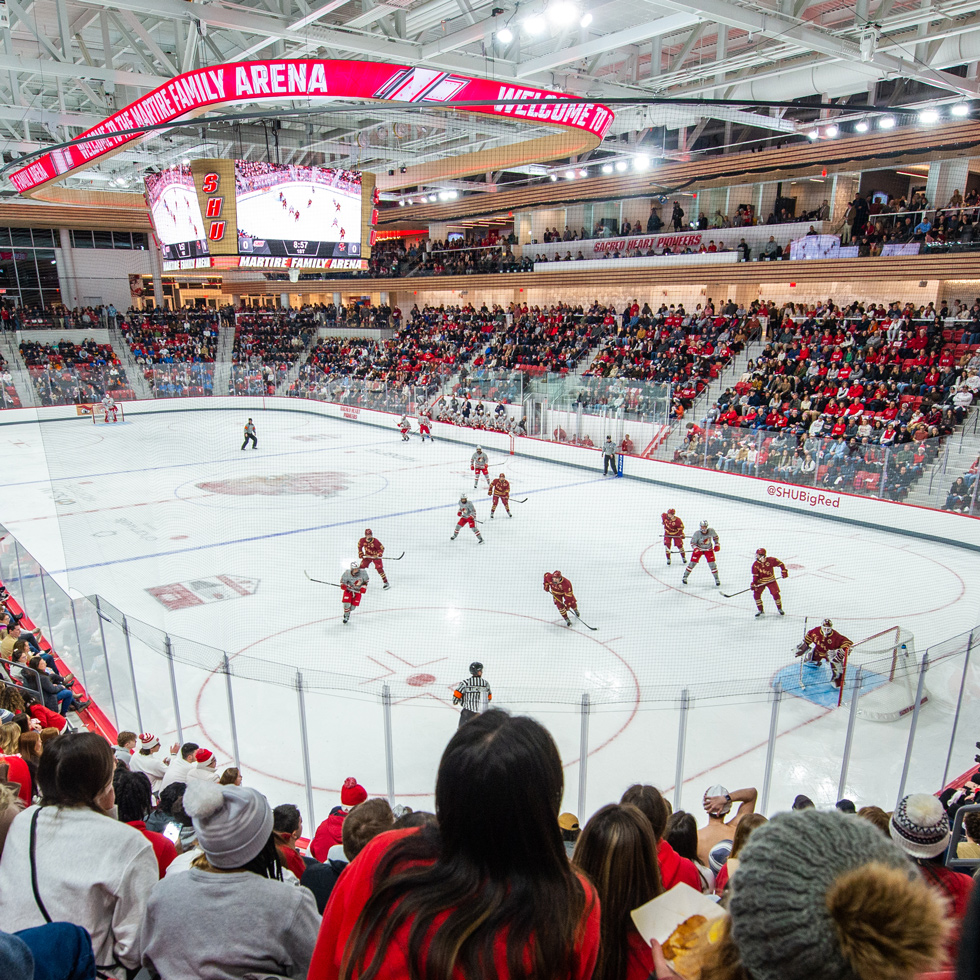Hockey game in the Martire Family Arena