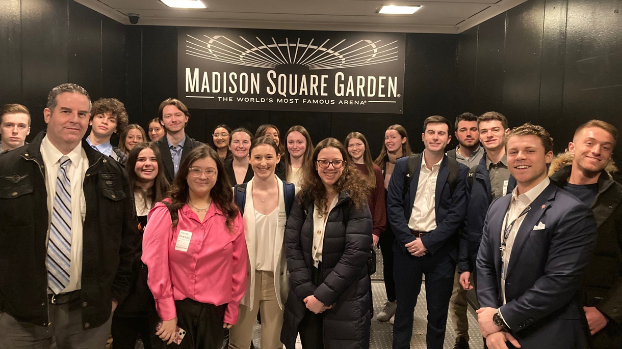 Group of students at Madison Square Garden