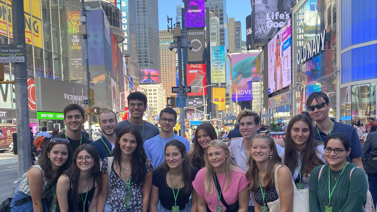 Group of students in New York City