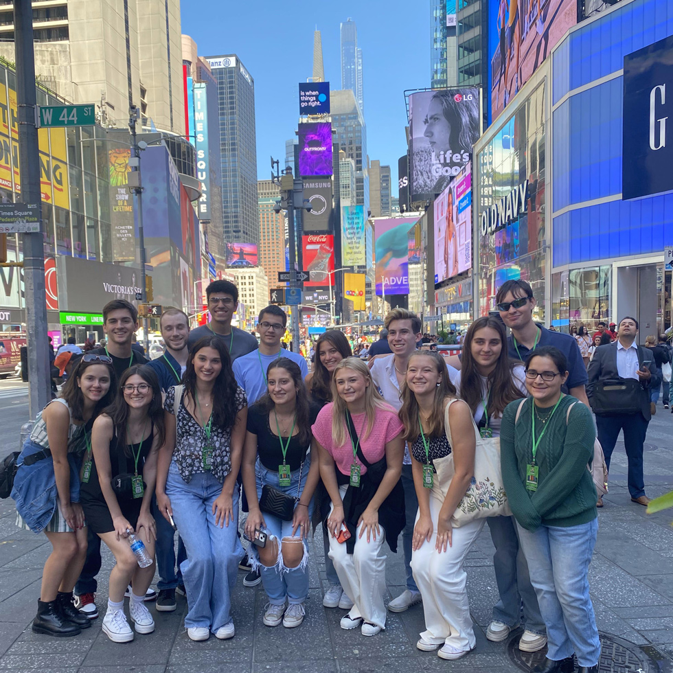 Group of students in New York City