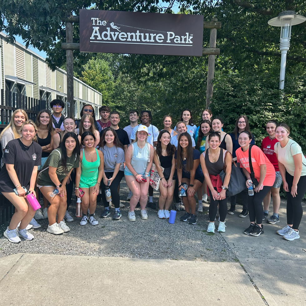 Group of students at The Adventure Park