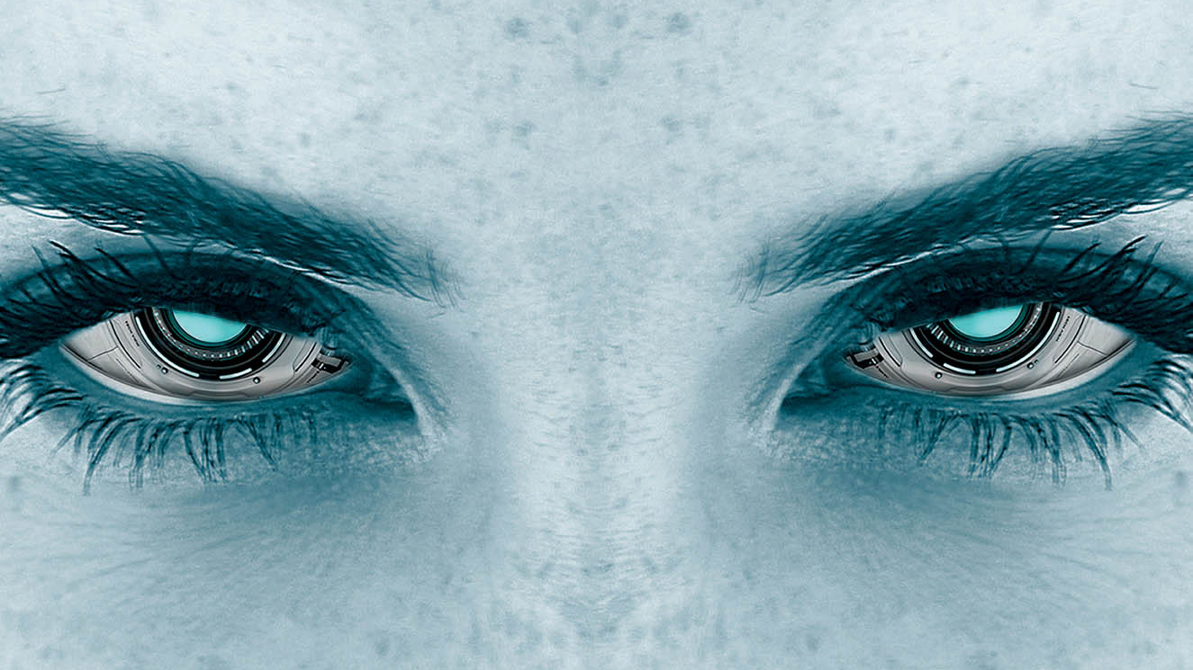 visual art piece of eyes