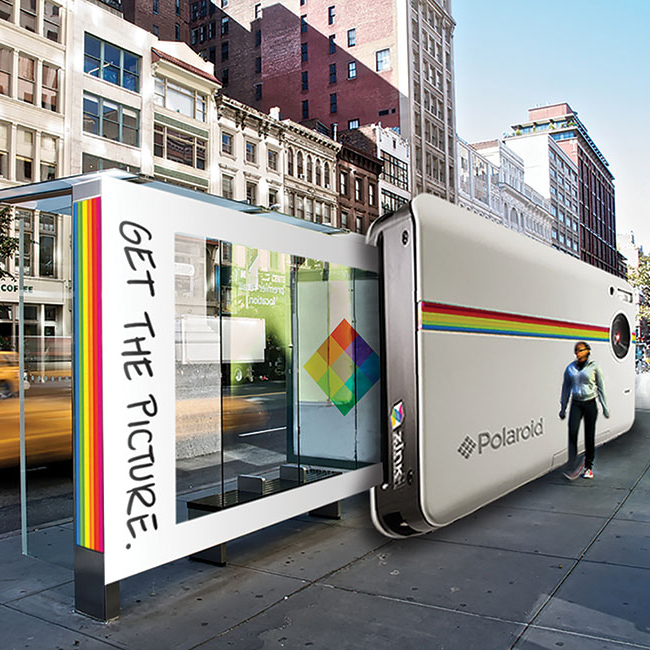 polaroid billboard
