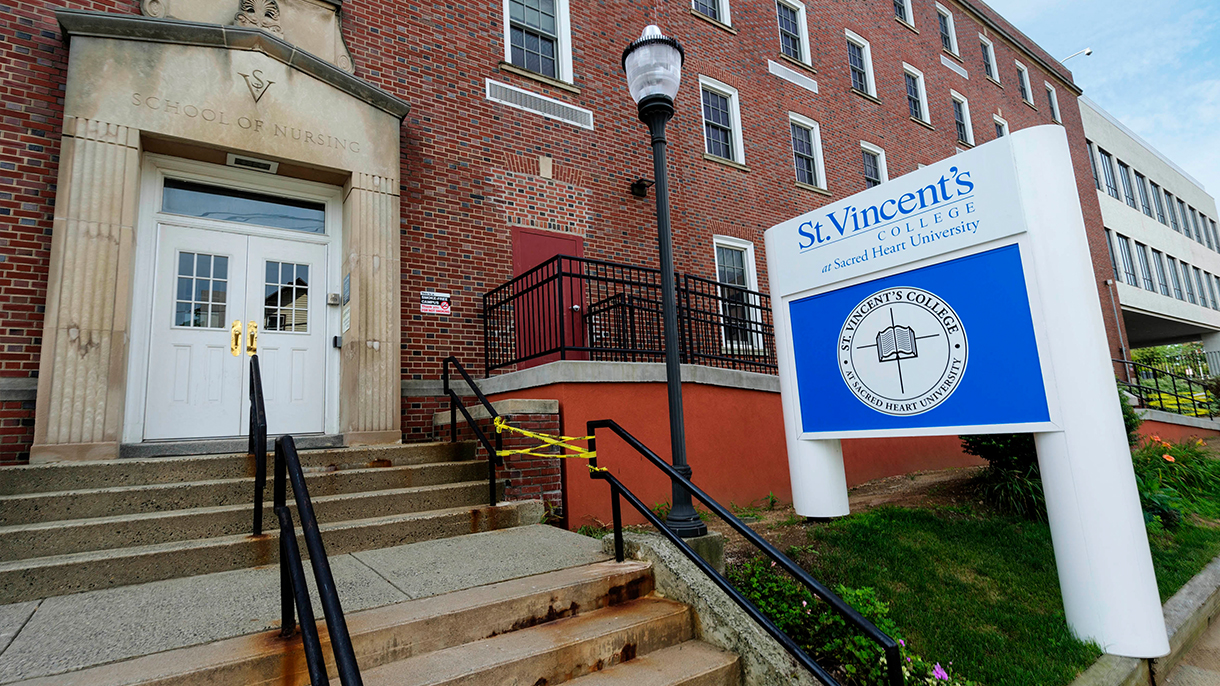 St. Vincent's College front door