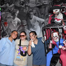 Students dressed up for Halloween in Reds