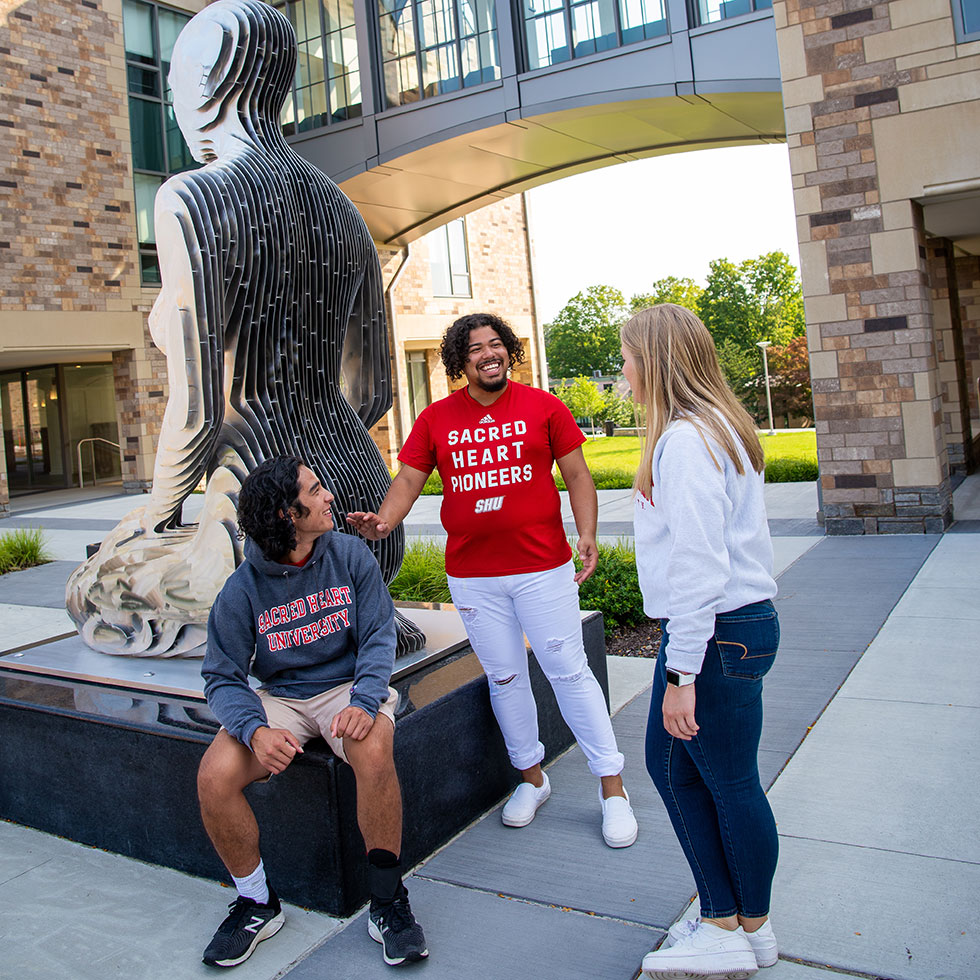 SHU students in Pioneer Village