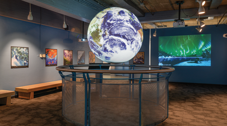 Planet exhibit at Discovery Center