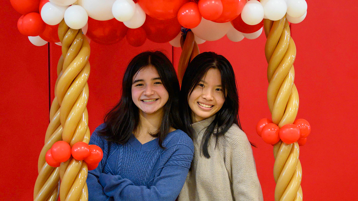 Two students at Fall Fest