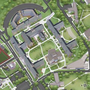 aerial map of sacred heart university
