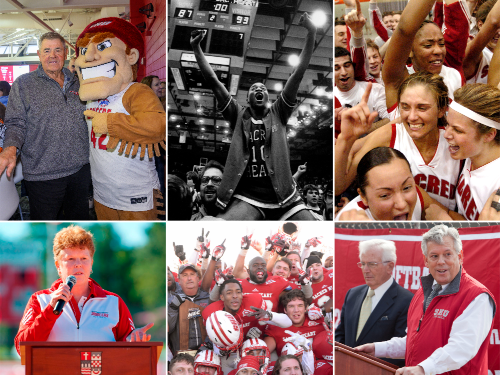 collage of athletic photos