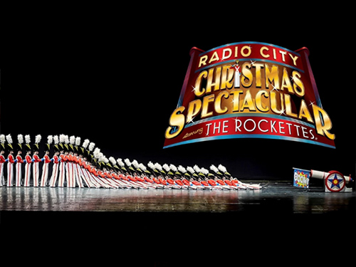 Radio City Music Hall Rockettes performing as toy soldiers in the Christmas Spectacular