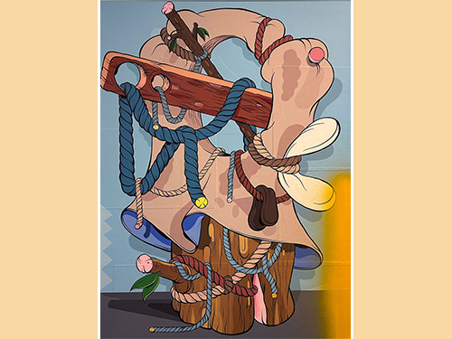 cartoon-style painting