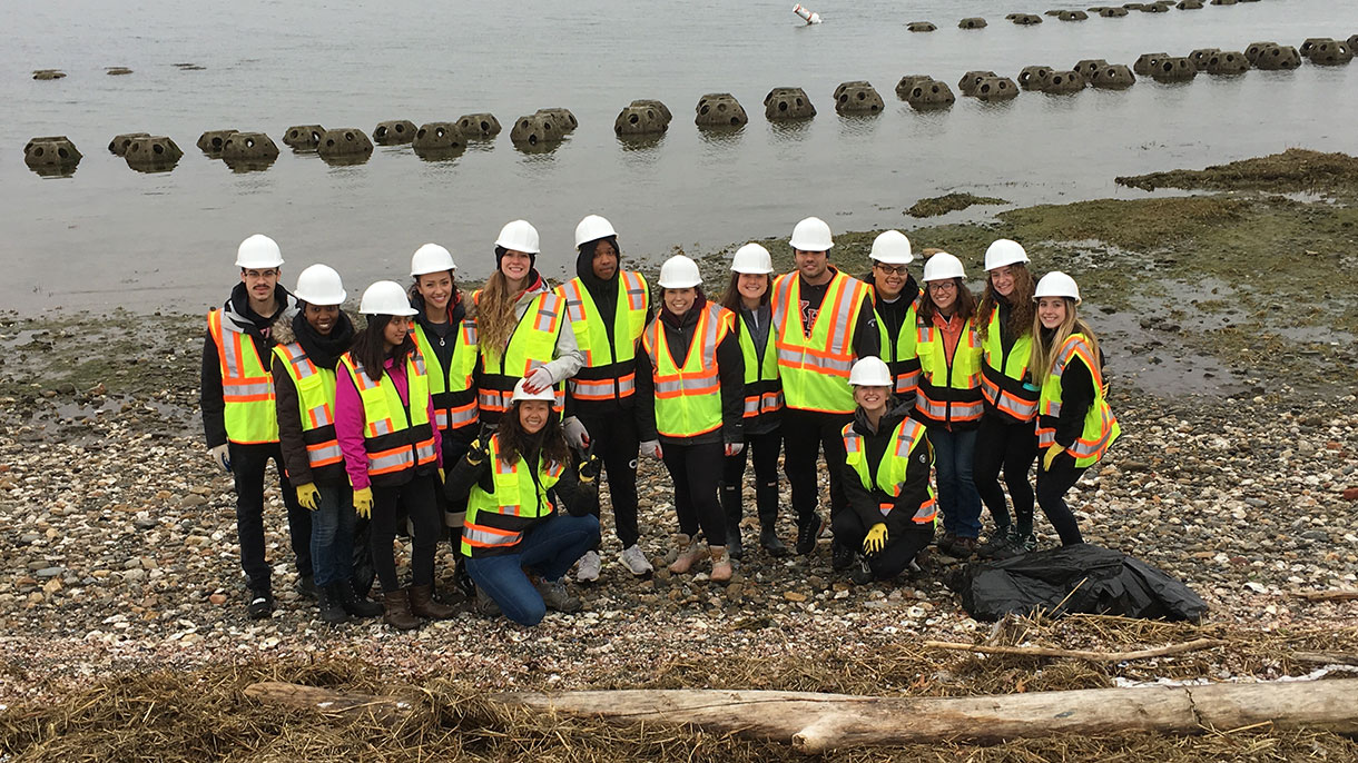 group of sacred heart students